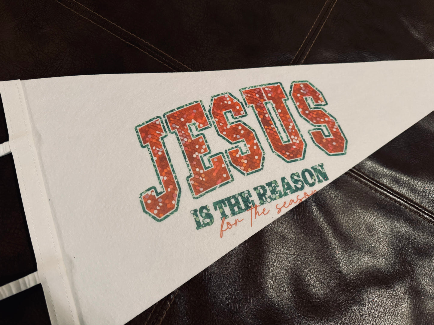 Jesus is the Reason Large Pennant Flag