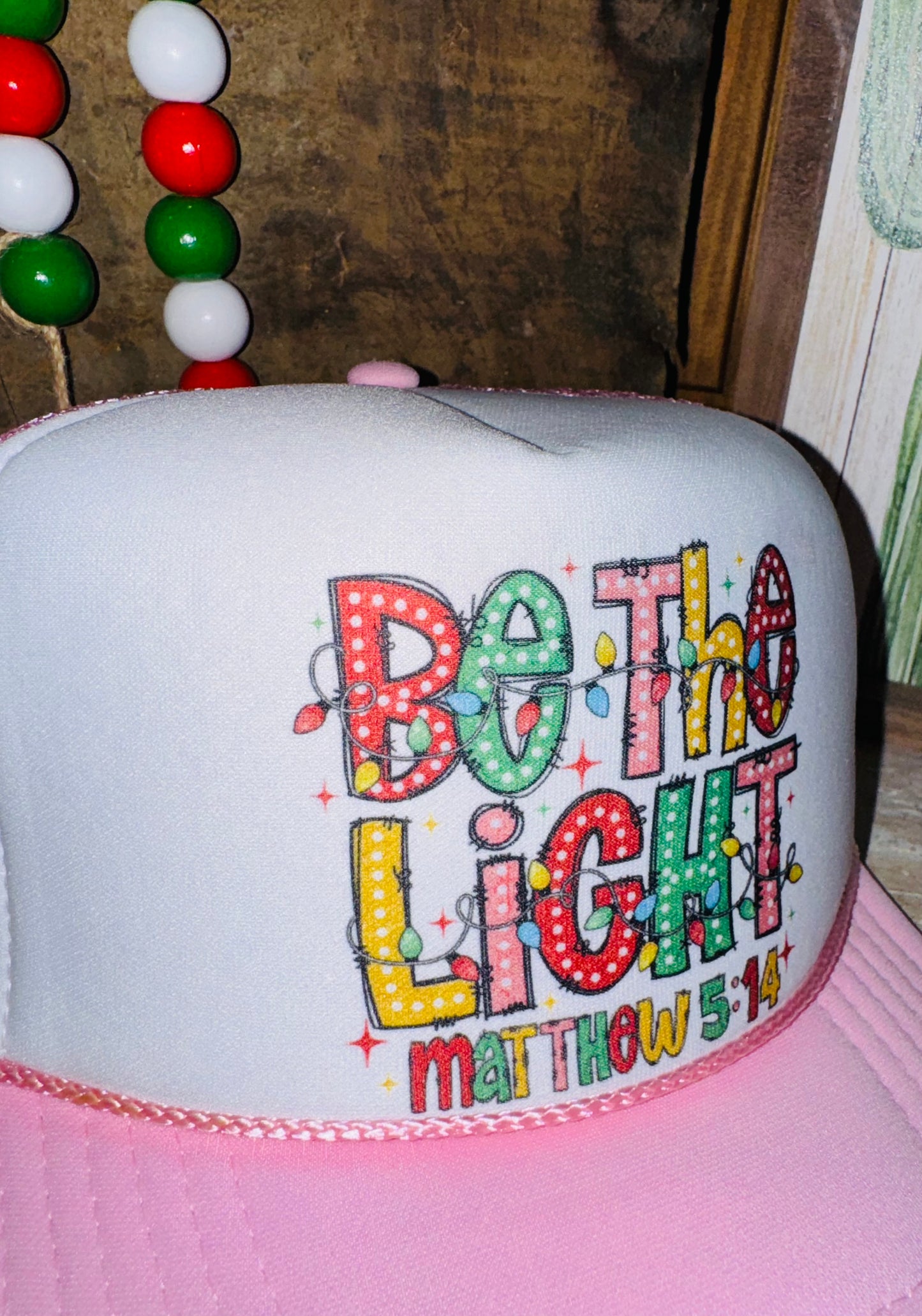 Be The Light {pink & white}