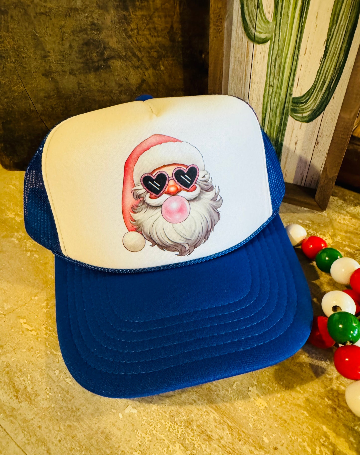 Santa’s Poppin’ in Blue