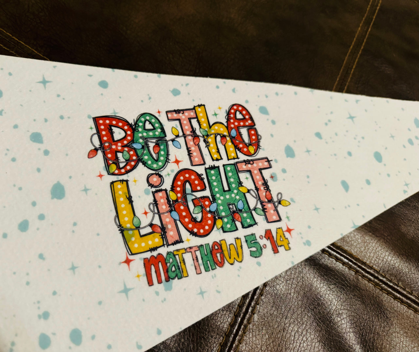 Be the Light Large Pennant Flag