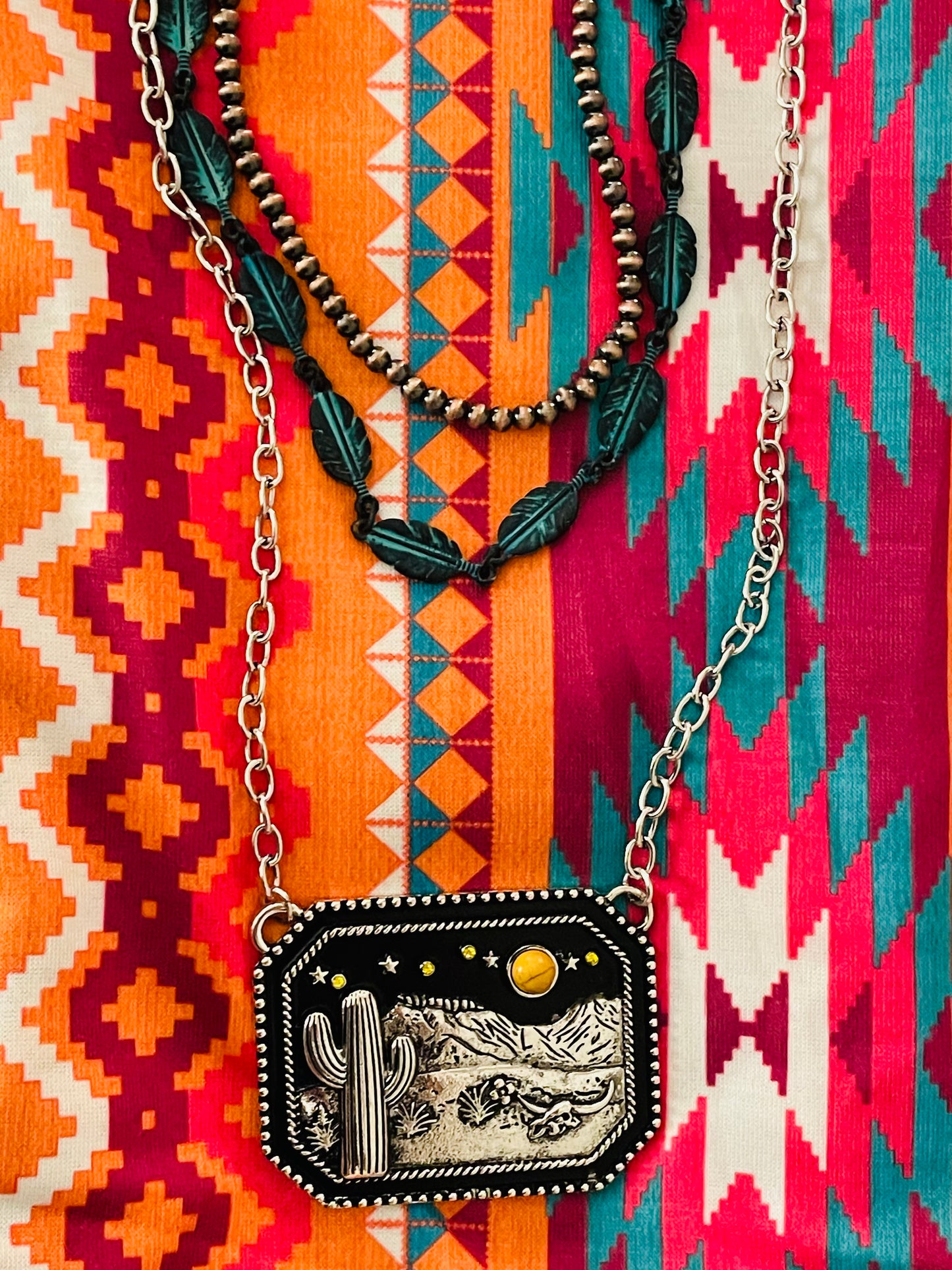Feather Choker {patina turquoise}