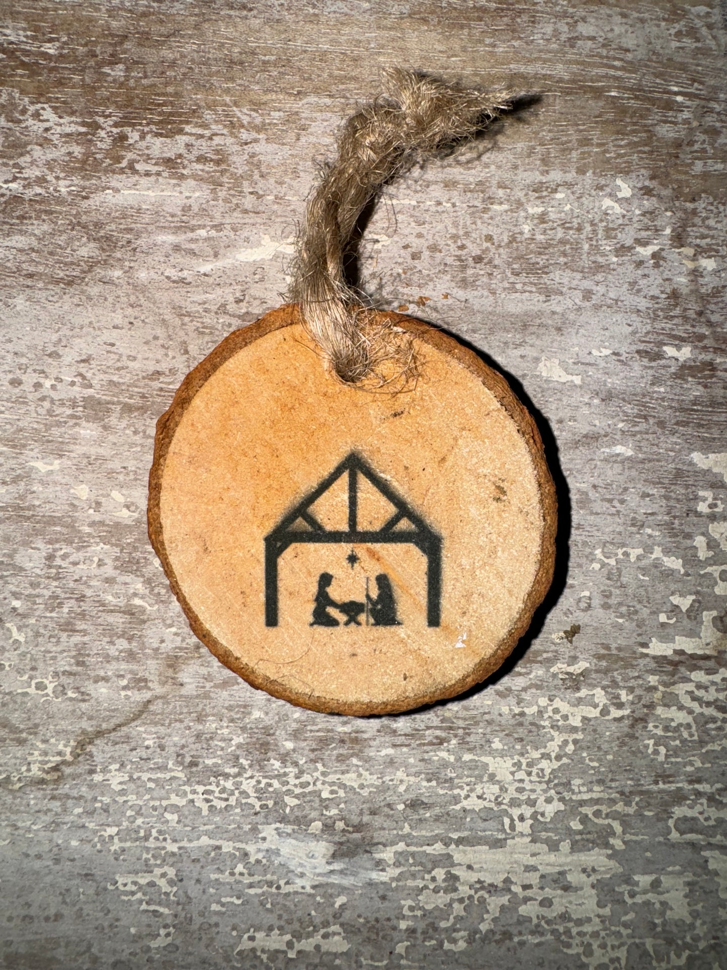 Rustic Wood Ornament