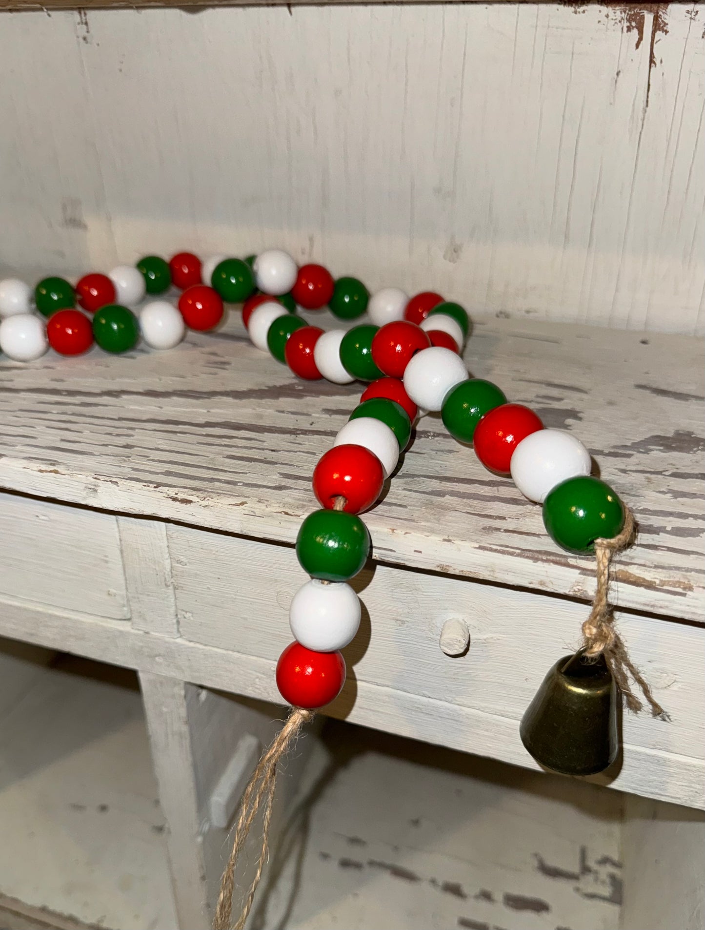 Merry Wood Bead Garland