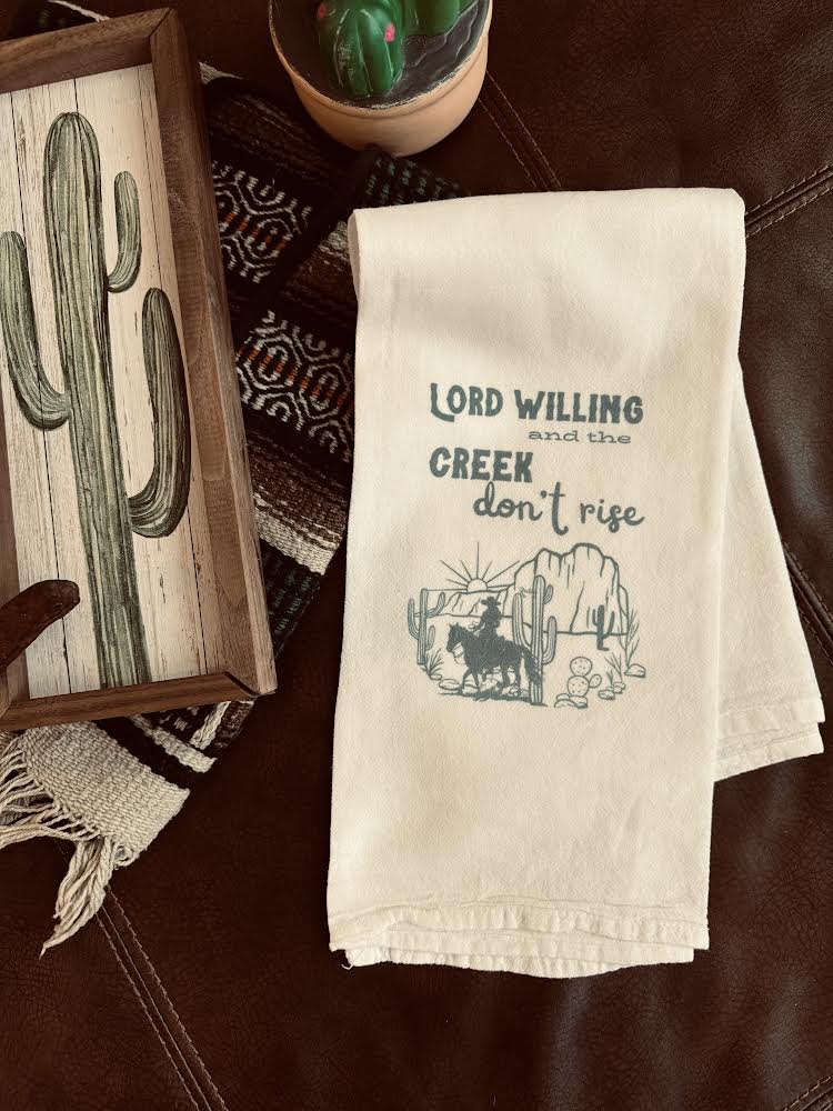 Lord Willing Flour Sack Kitchen Towel