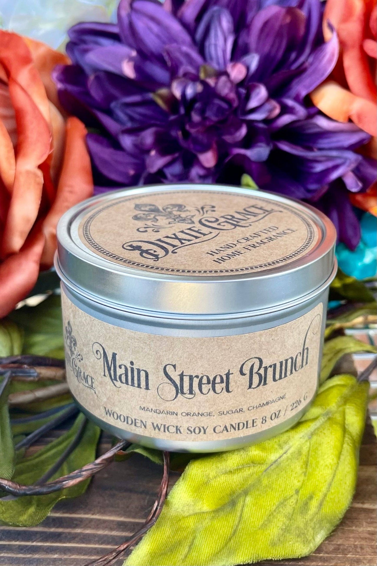 Main Street Brunch Wooden Wick Candle