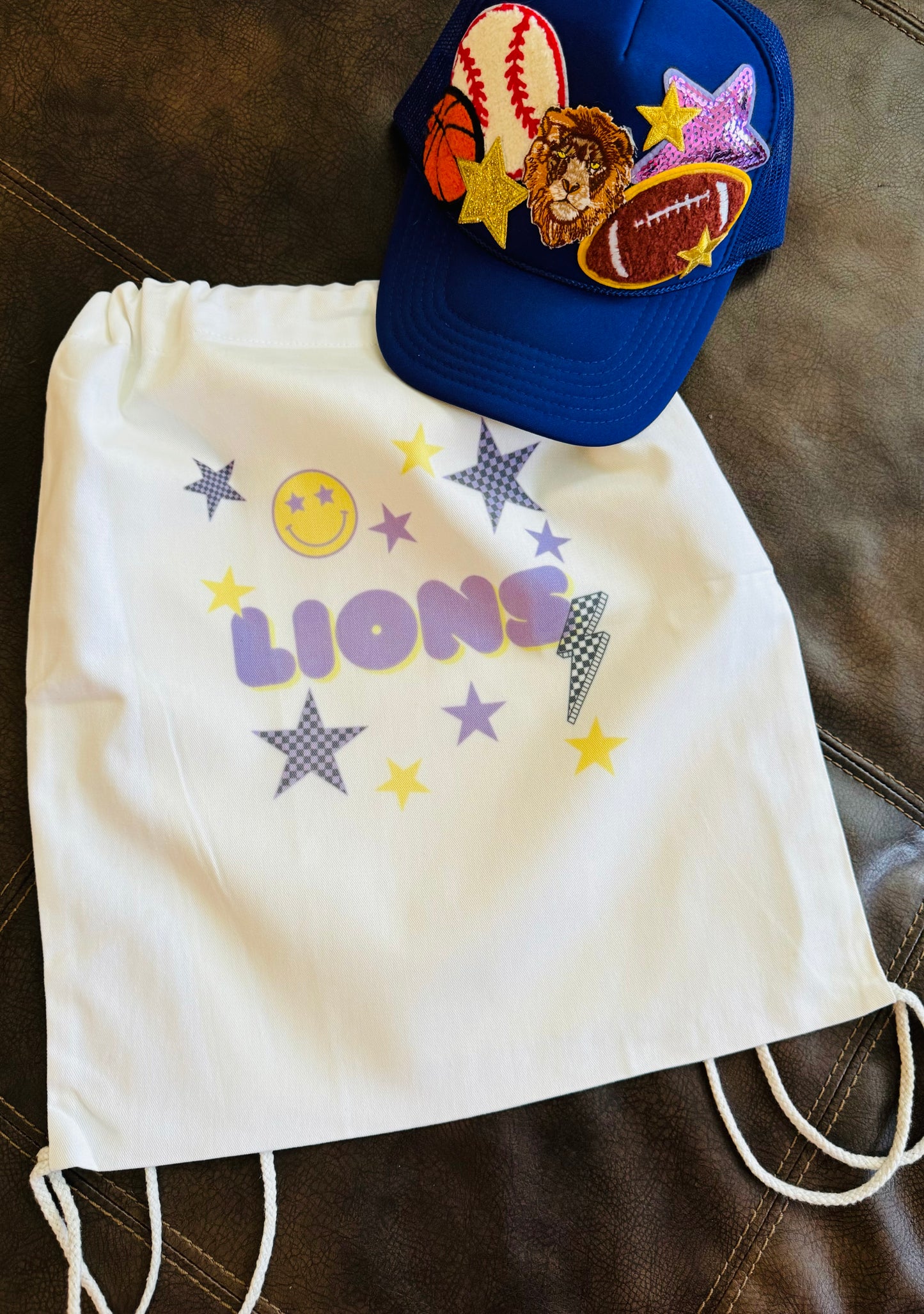 LIONS ⚡️ Canvas Drawstring Bag