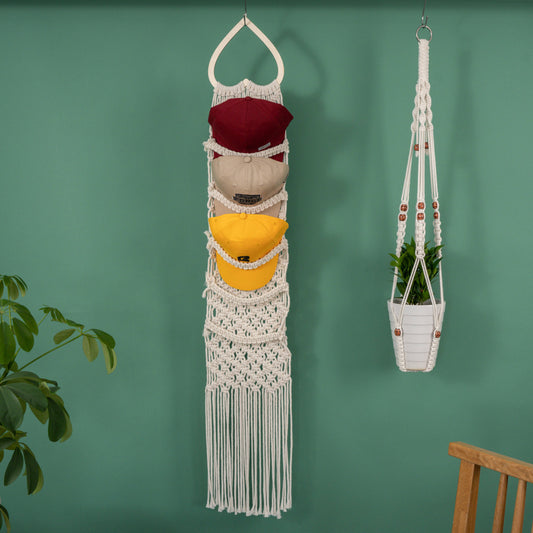 Macrame Baseball Cap Hanger