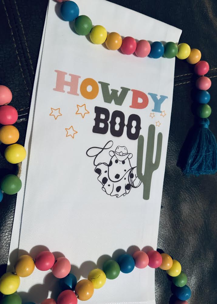 Howdy Boo Kitchen Tea Towel