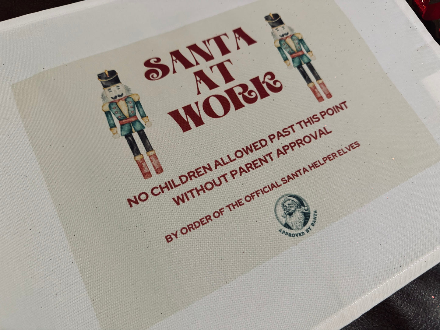 Santa at Work Banner