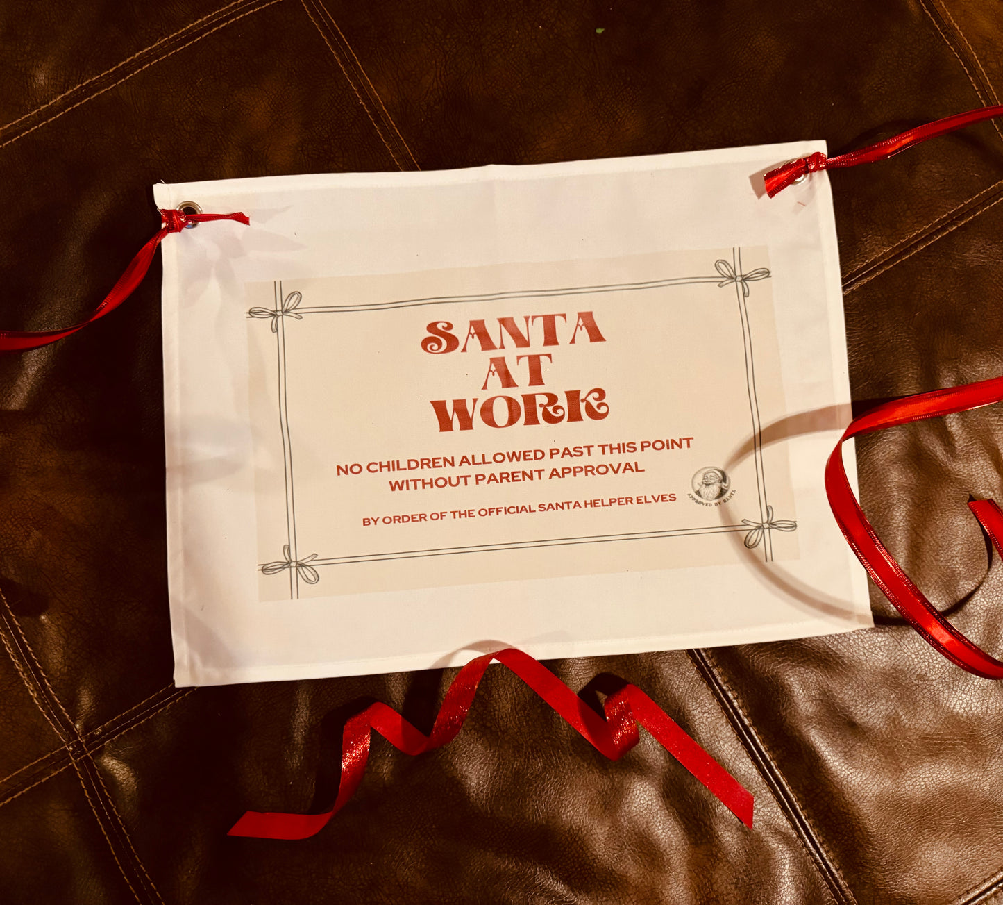 Santa at Work Banner