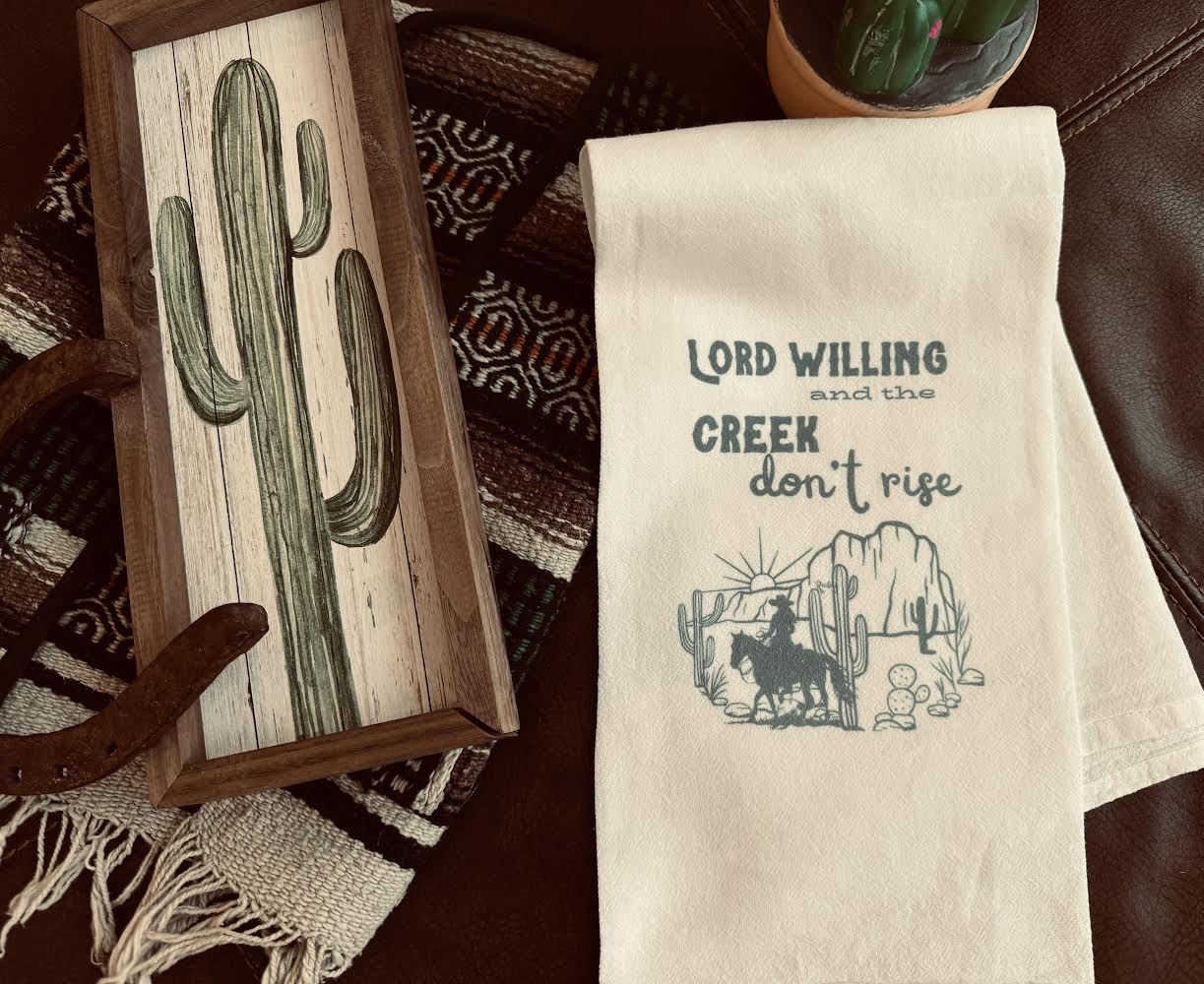 Lord Willing Flour Sack Kitchen Towel