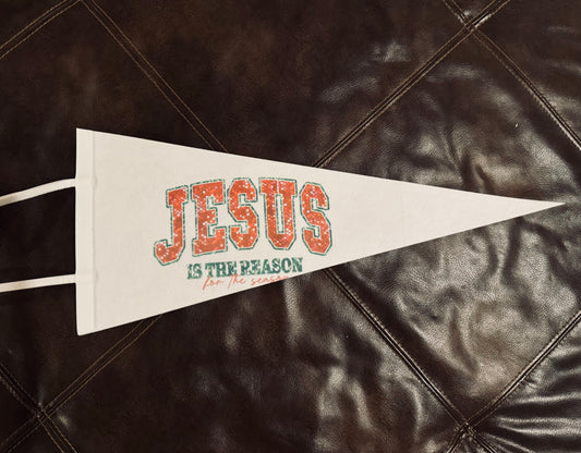 Jesus is the Reason Large Pennant Flag