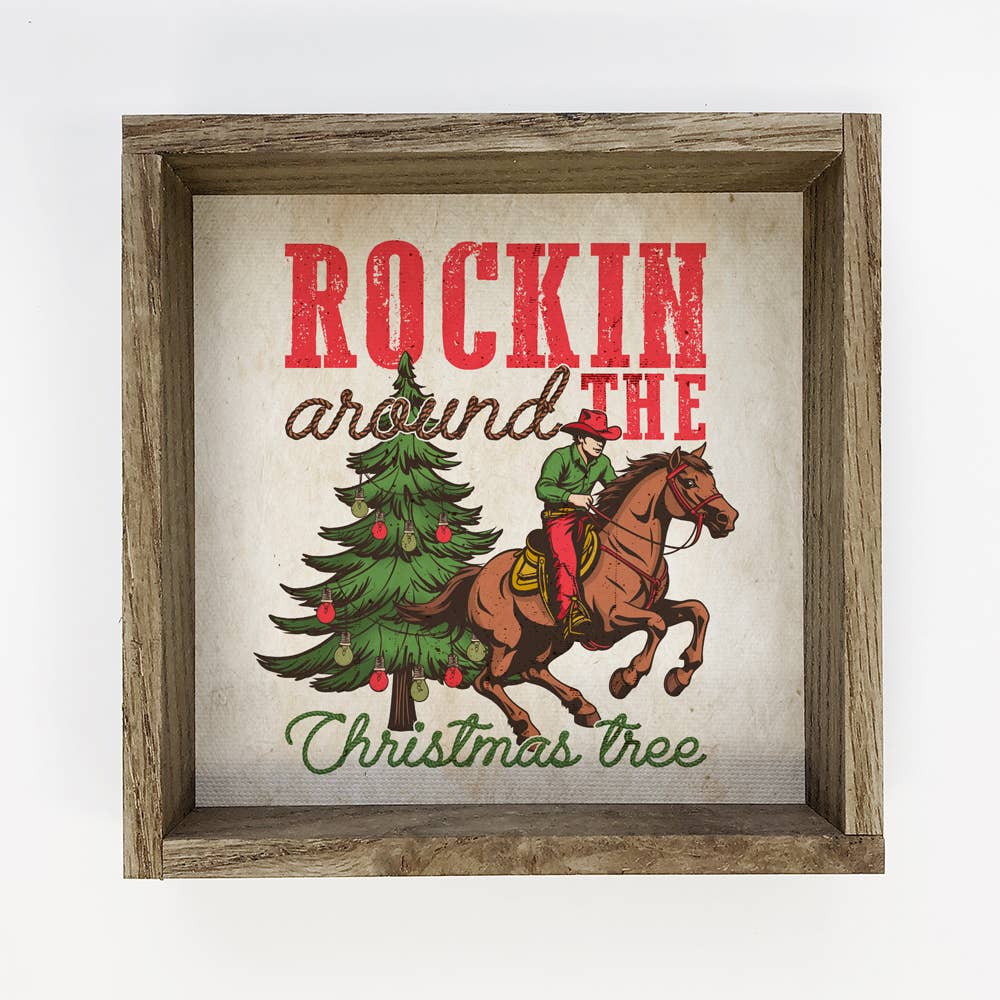 Western Rockin' Christmas Sign