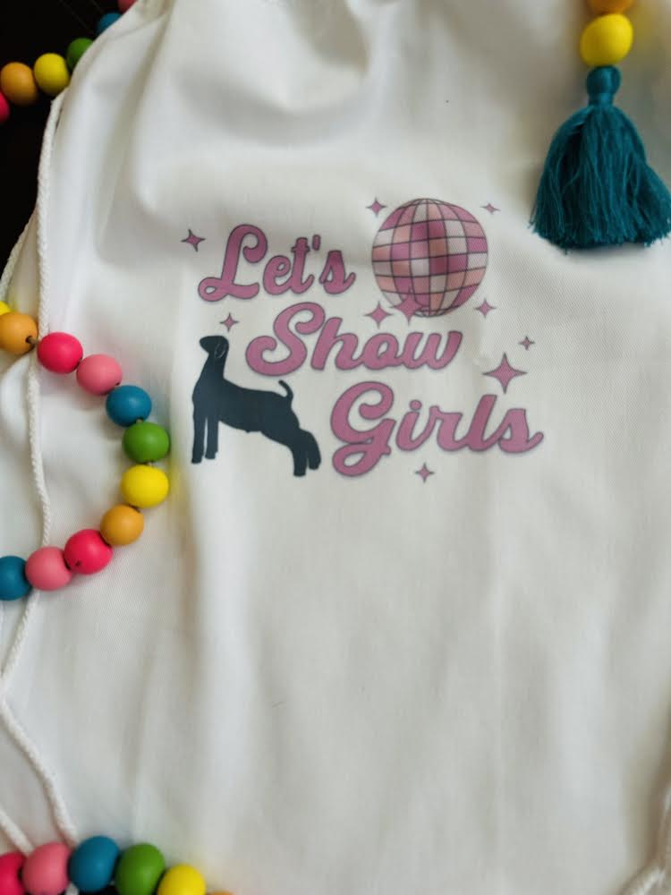 Let’s Show Girls Canvas Drawstring Bag