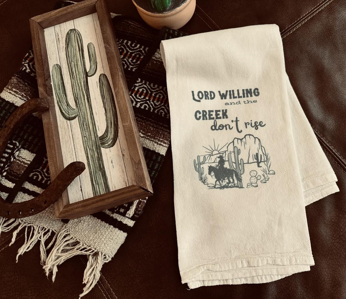 Lord Willing Flour Sack Kitchen Towel