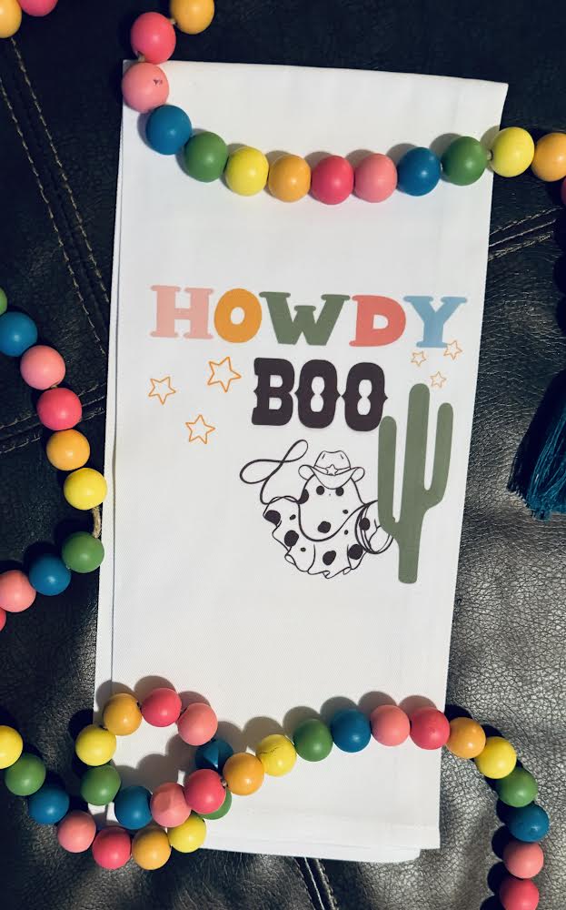 Howdy Boo Kitchen Tea Towel