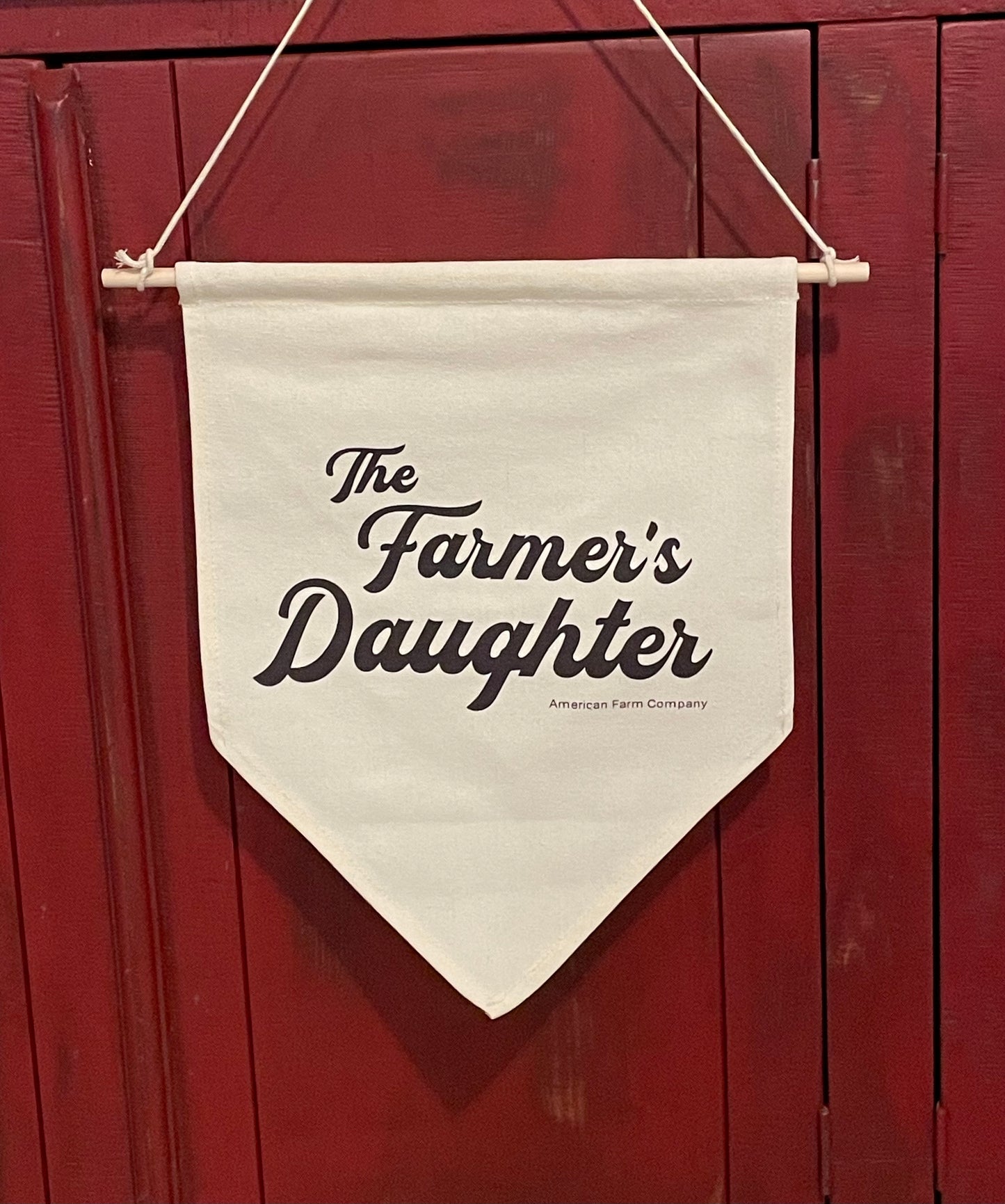 Farmer’s Daughter Canvas Pennant