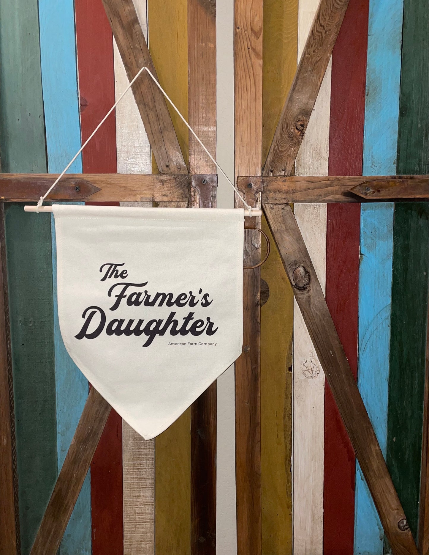 Farmer’s Daughter Canvas Pennant