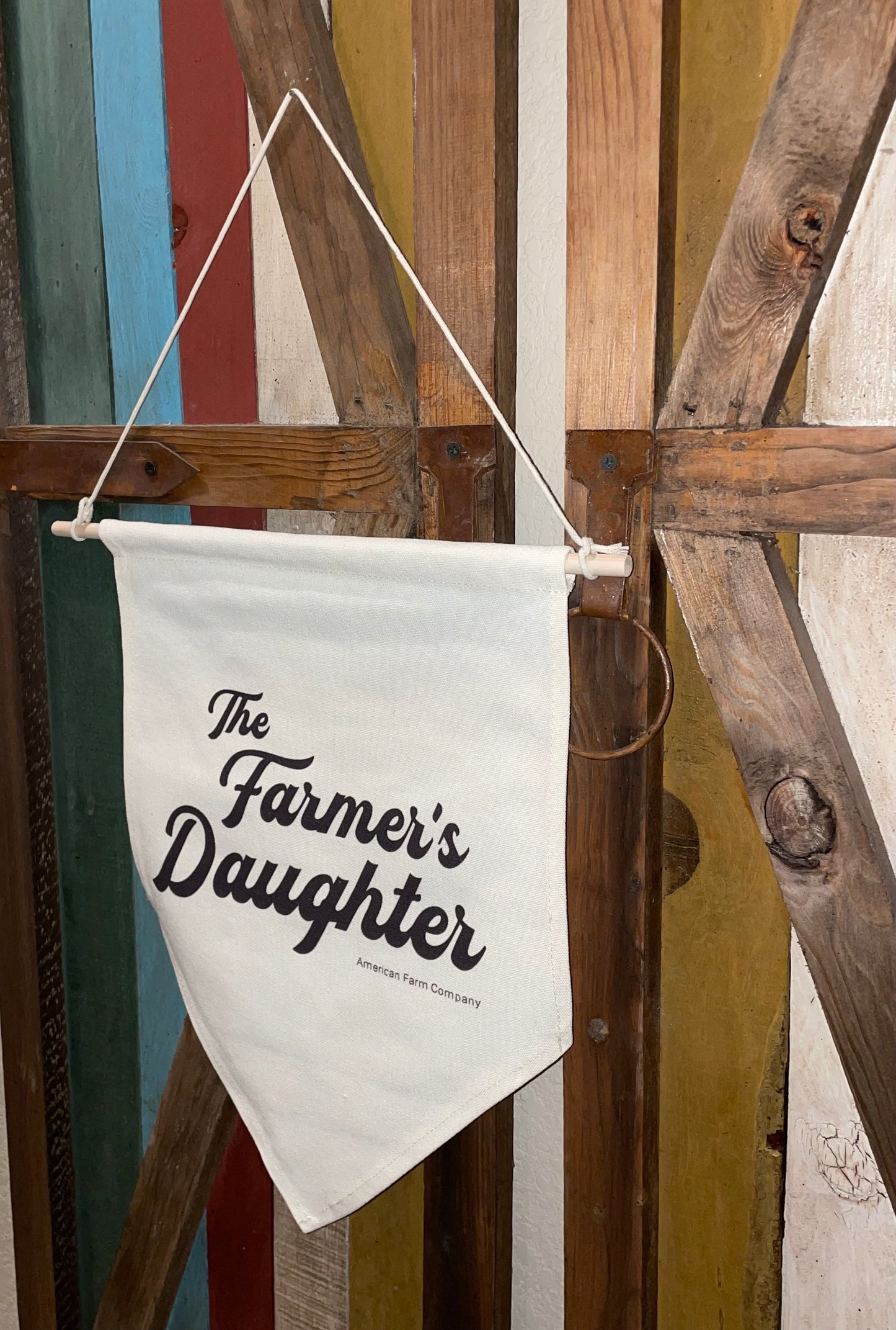 Farmer’s Daughter Canvas Pennant