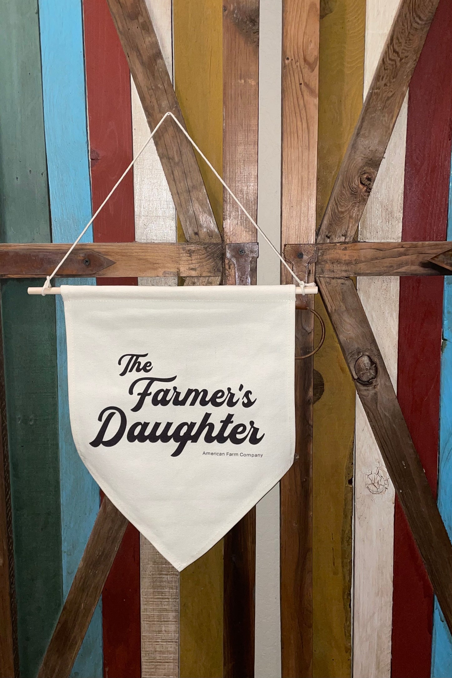 Farmer’s Daughter Canvas Pennant