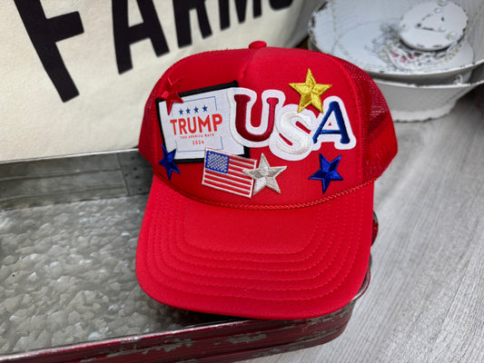 Trump ❤️ Custom Trucker Hat by Hacienda Hat Bar