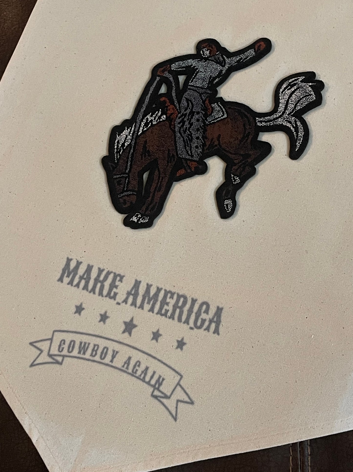 Make America Cowboy Again Canvas Pennant