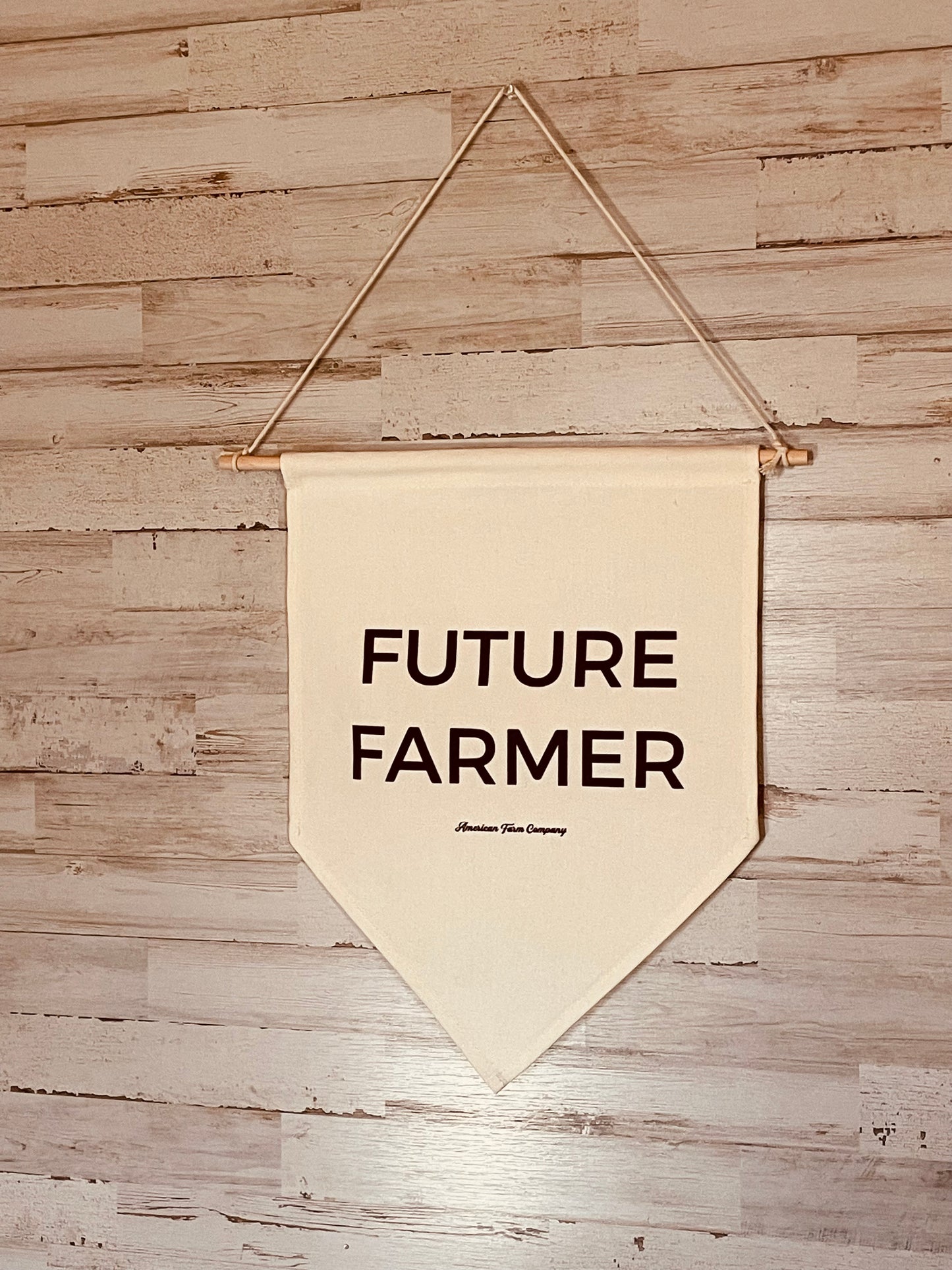 Future Farmer Canvas Pennant