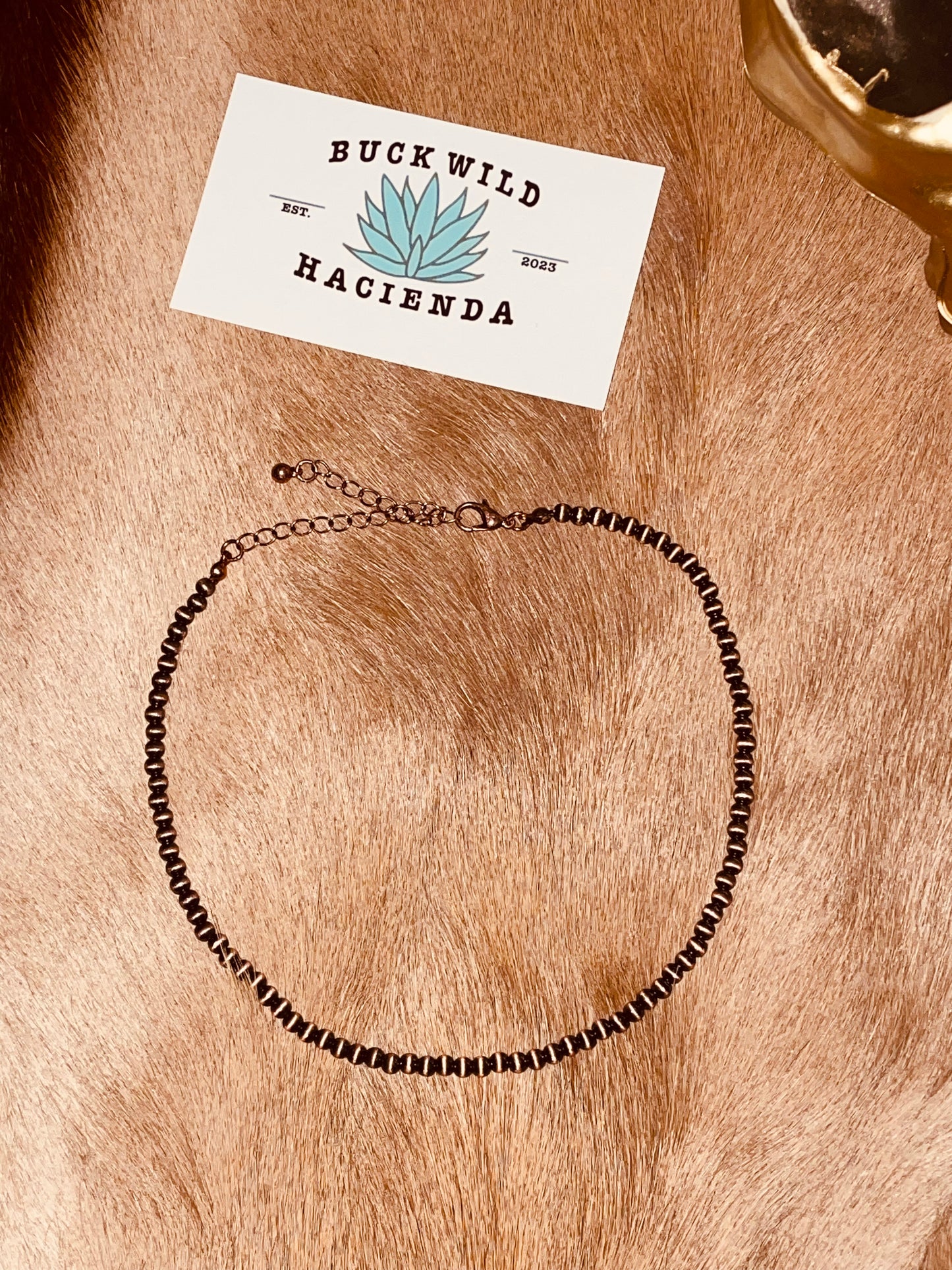 Navajo Bead Choker {copper}