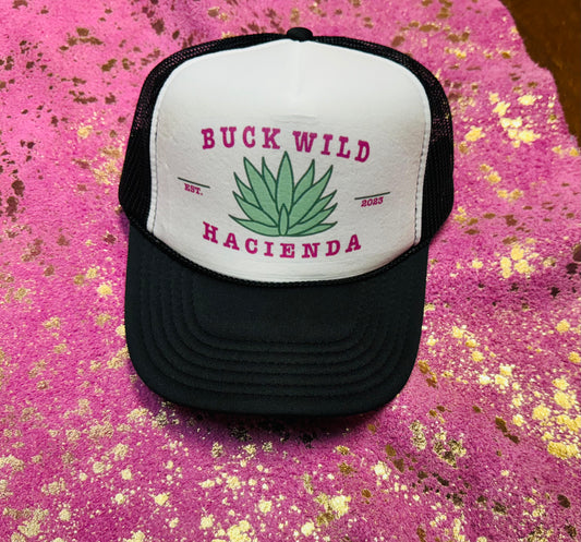 Buck Wild Hacienda Pink Logo