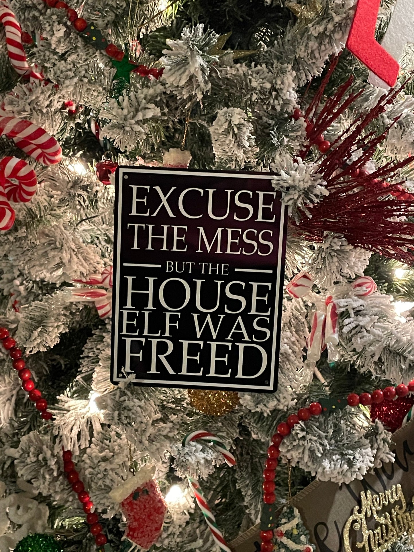 Freed Elf Metal Sign