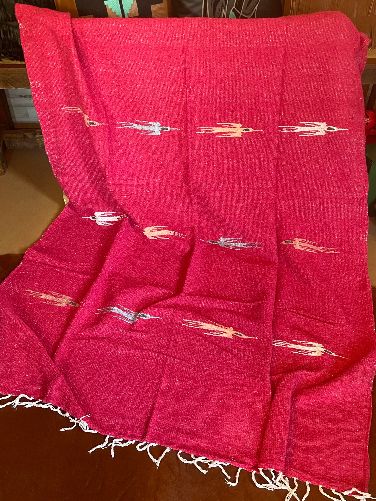 Pajaro Mexican Blanket, Fuchsia