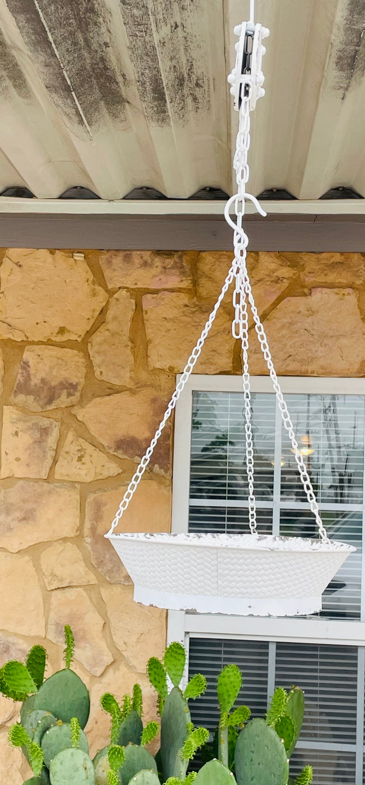 Metal Hanging Pulley Basket