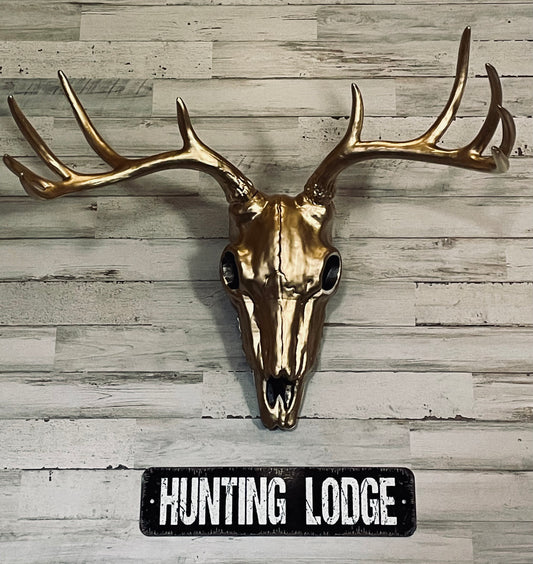 Hunting Lodge Rustic Metal Sign