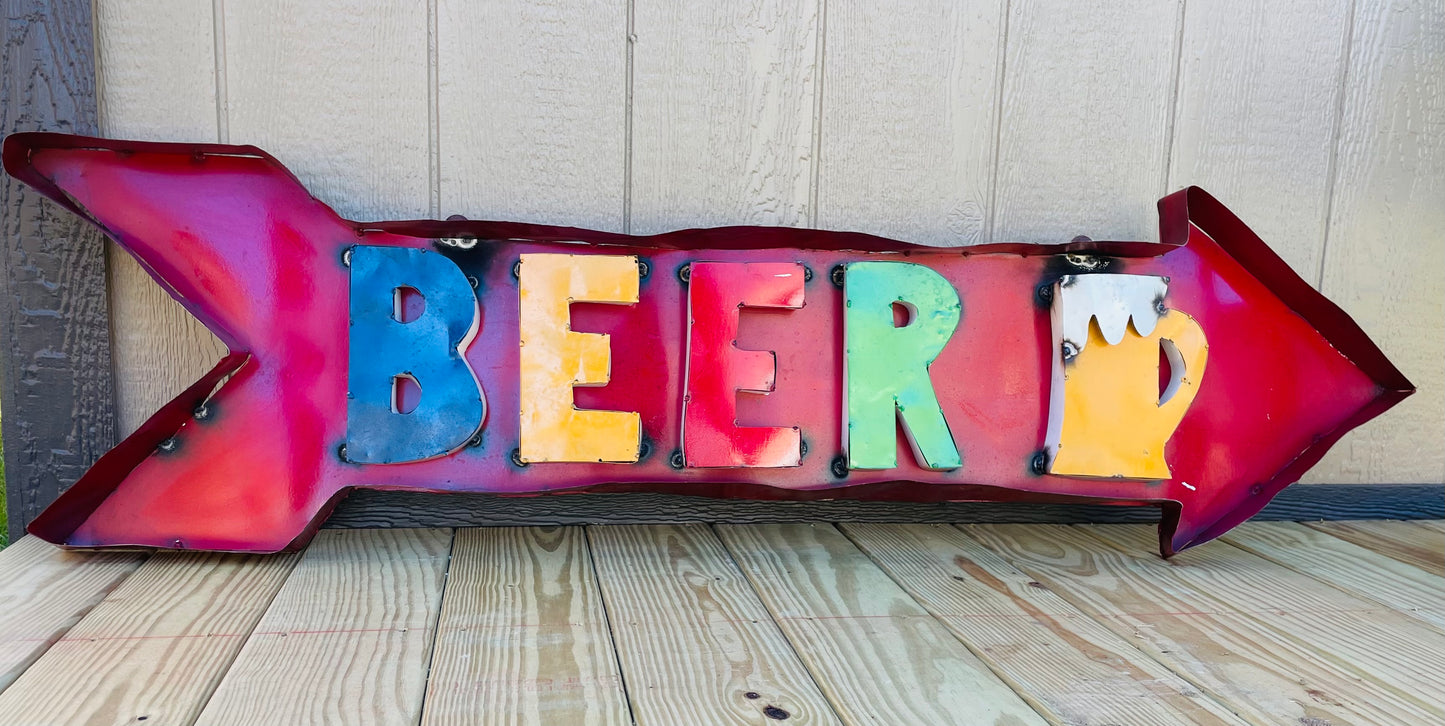 Metal Beer Sign