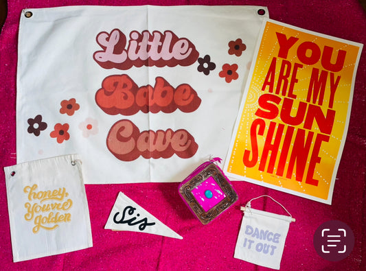 Little Babe Cave Canvas Banner