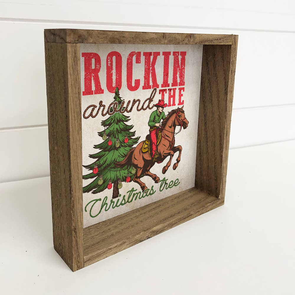 Western Rockin' Christmas Sign