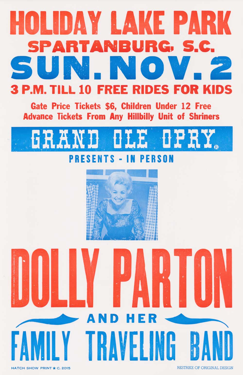 Hatch Show Print - Dolly Parton Poster