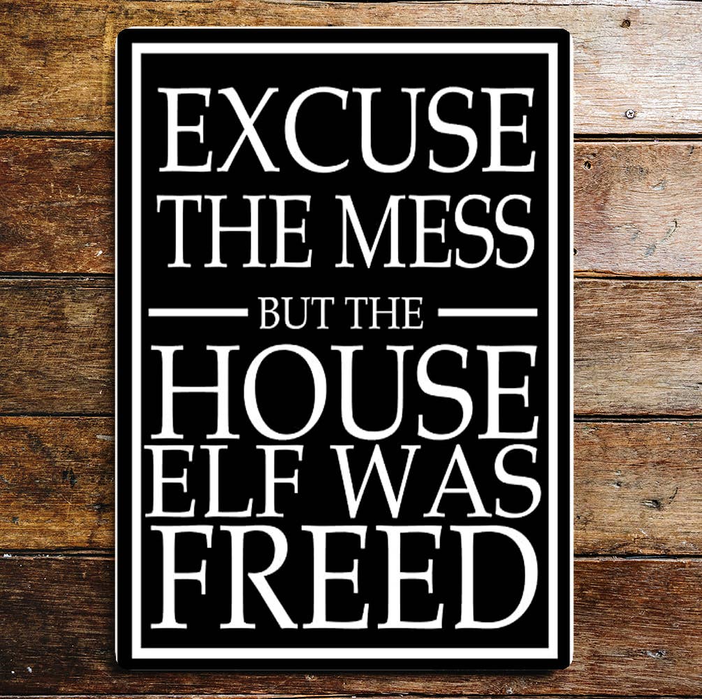 Freed Elf Metal Sign