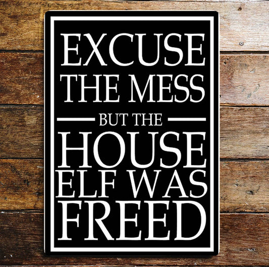 Freed Elf Metal Sign