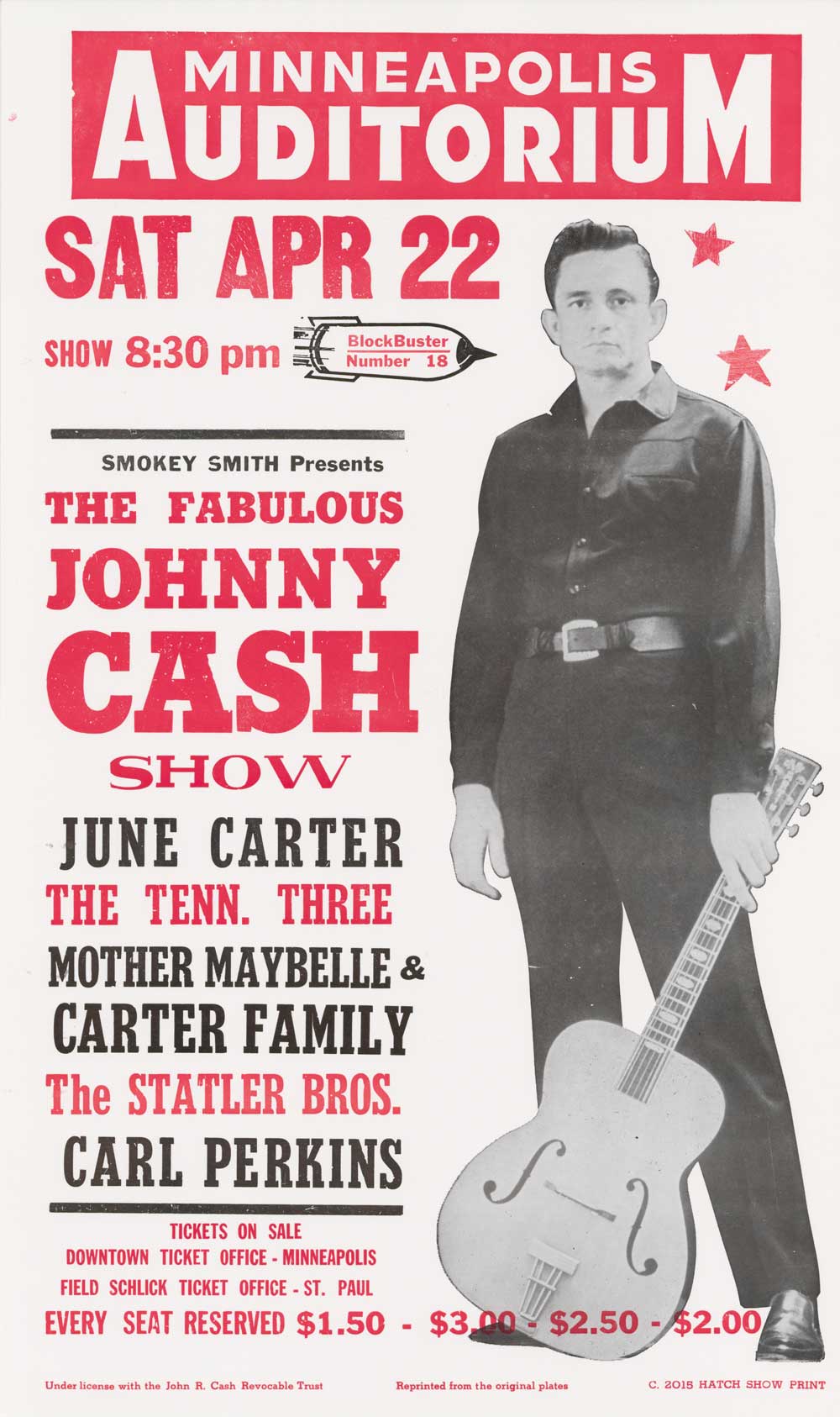 Hatch Show Print - Johnny Cash Show Poster